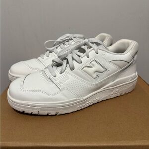 Mens New Balance 550 Triple White